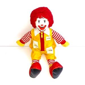 Ronald McDonald stuffed clown toy